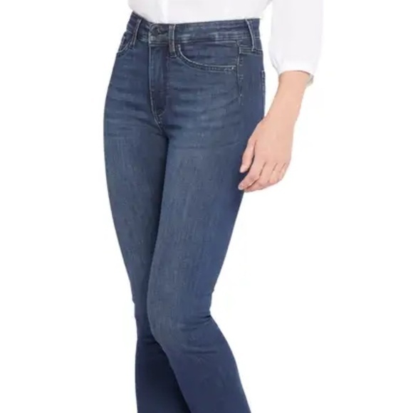 NYDJ Le Silhouette High Waist Slim Bootcut Jeans::PRECIOUS Dark Wash Denim::NWT - Picture 1 of 4